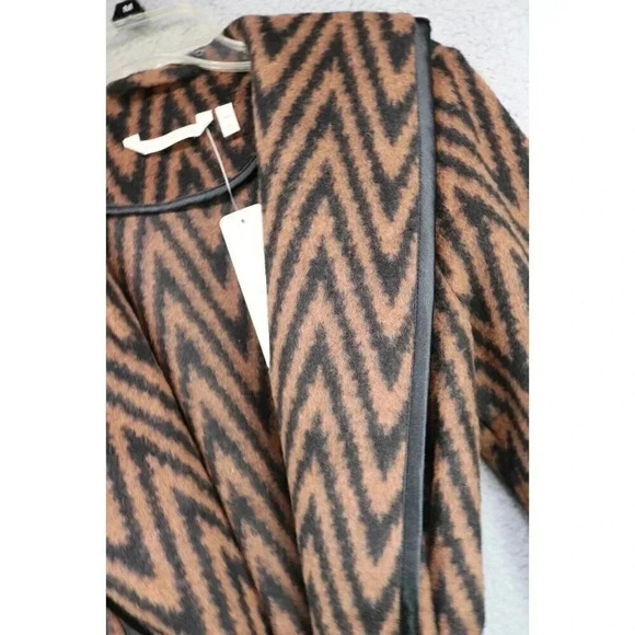 Soft Surroundings Chamonix Duster Black Brown Chevron-PXS-Wool Blend-New w/Tags - Picture 6 of 10